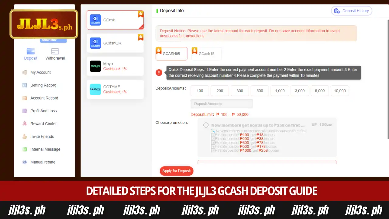 Secure JLJL3 GCash Deposit Guide for Safe Betting 3 Detailed Steps for the JLJL3 GCash Deposit Guide