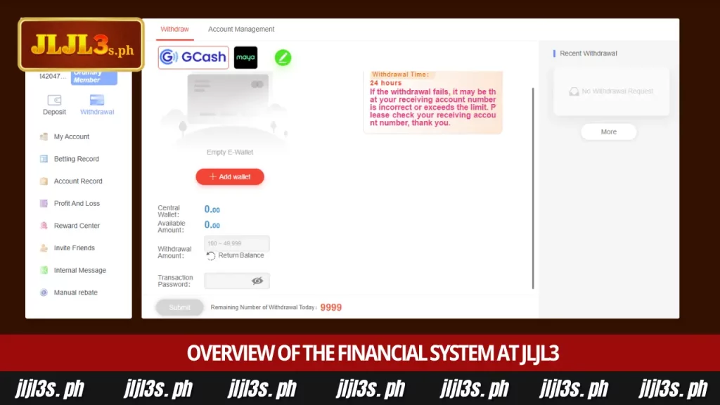 Official JLJL3 Withdraw to GCash Tutorial and Tips 3 Overview of the Financial System at JLJL3