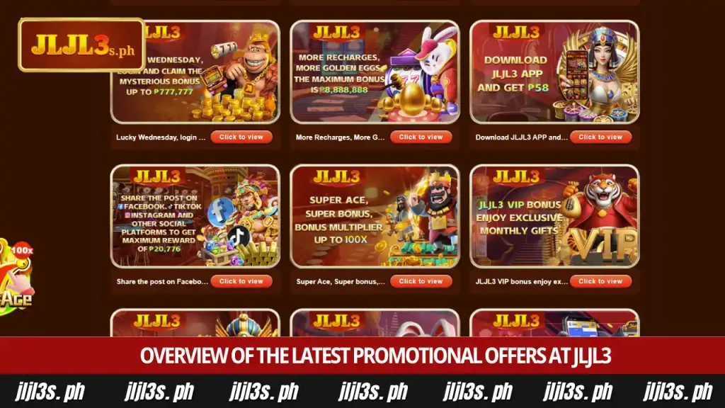 Overview of the latest promotional offers at JLJL3