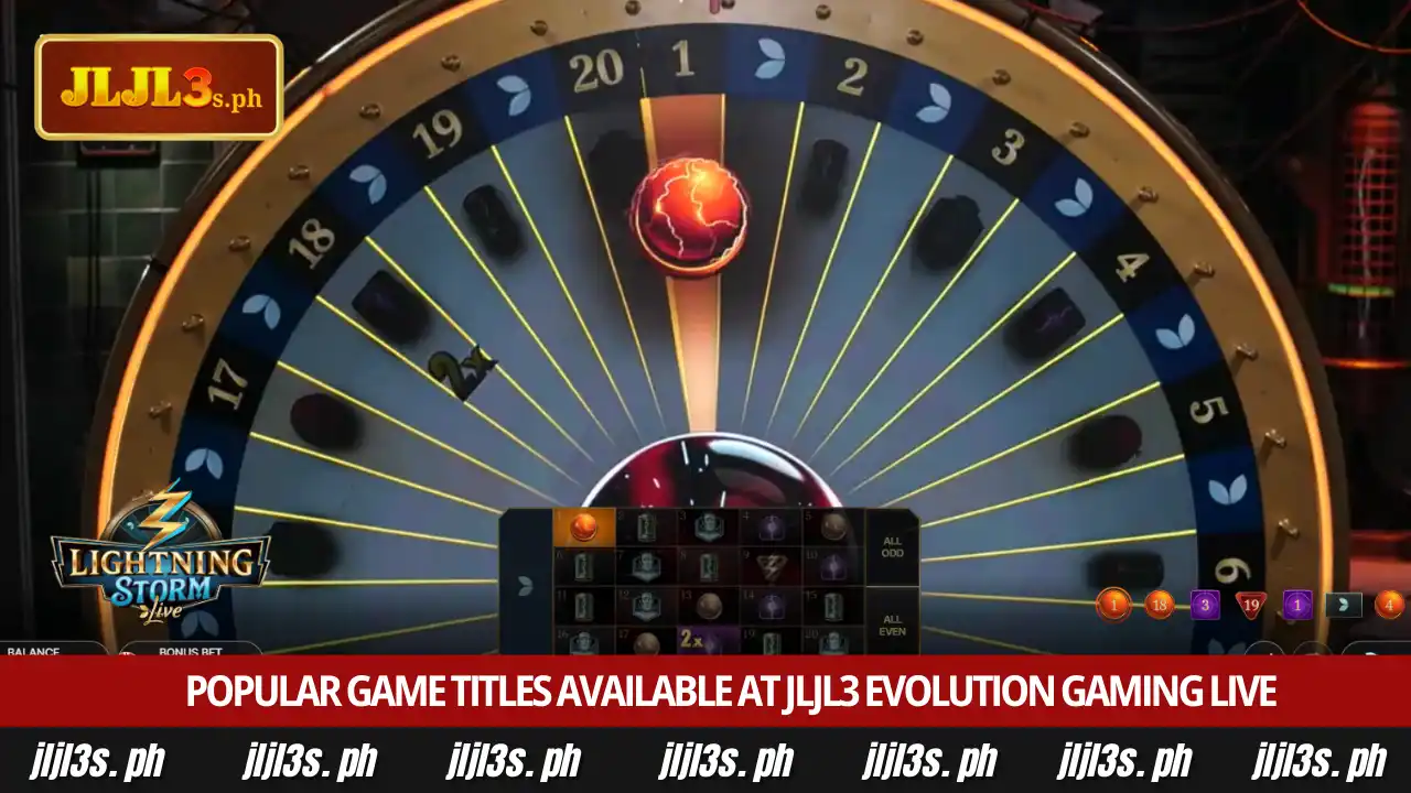 Enhance your casino experience at JLJL3 evolution gaming live 3 Popular game titles available at JLJL3 evolution gaming live